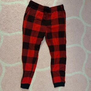 Old navy men’s size L Red black pajama pants
